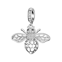 Nur Silver Arı Sallantılı Gümüş Charm - NUR-CM00232