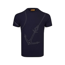 The Wıld Walkıng Erkek Sıfır Yaka T-Shirt-Lacivert (504687810) Lacivert