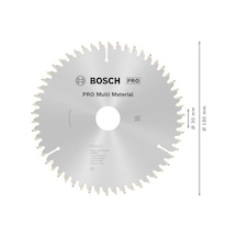 Professional Accessories - Standard For Serisi Çoklu Malzeme İçin Daire Testere Bıçağı 190 30 Mm 54 Diş