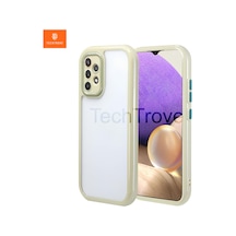 Samsung Uyumlu Galaxy A32 Kılıf Kamera Korumalı Renkli Kenar Ve Çerçeve Tasarımlı A Kalite Kapak