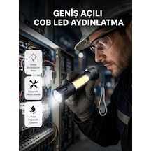 Profesyonel 4 Modlu Şarjlı El Feneri 1300 Mah Batarya Cree Led Teknolojisi - 500 Diğer