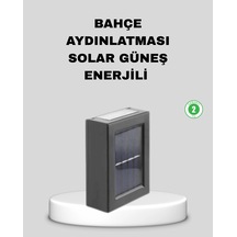 Mey İthalat Solar Dış Mekan Aplik Su Geçirmez Dayanıklı Led Aydınlatmalı