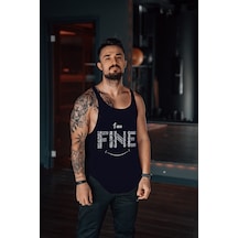 Ndrsports Fitness Atlet Tank Top Dijital Baskı (530686930) Siyah