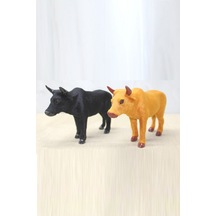 Büro Ev Ofis Hediyesi İçin 22x14cm Tüylü Boğa Biblosu