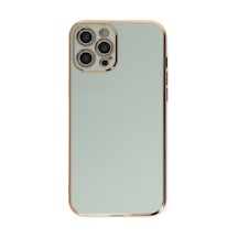 Apple iPhone  Uyumlu  12 Pro Kılıf Volet Silikon - Açık Yeşil