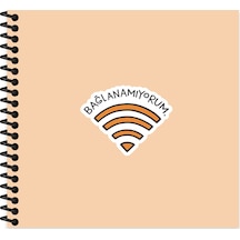 Kesin Color Hisli Şeyler 16 15 50 Yaprak Çizgili Spiralli Sert Kapak Stickerli Defter - Bağlanamıyor Çok Renkli
