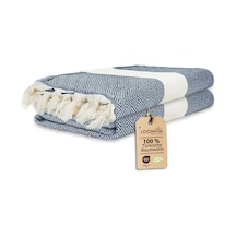2'li Paket -%100 Pamuk Peştamal 100x180 Cm, Havuz Ve Plaj Havlusu, Spor Havlusu, Hızlı Kurur Ve Koku Yapmaz, Emici, Hafif Ve Kompakt, Gök Mavisi Diğer