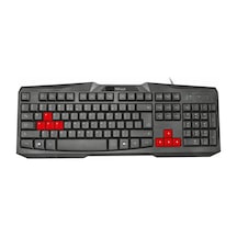 Trust 22113 Ziva Usb Kablolu Gaming Türkçe Q Klavye