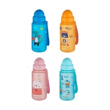 Figürlü 400 Ml Pipetli Tritan Çocuk Su Matarası