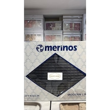 Saraylı Home Merinos Modern Line Yatak Örtüsü Antrasit