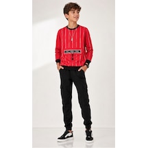 Erkek Çocuk Kırmızı Sweatshirt