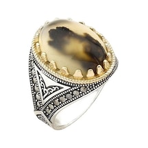 Taja Erkek Yüzük Gümüş 925 Ayar Yeni Model 17407