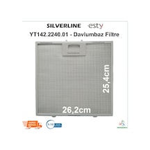 Silverline Uyumlu Esty 2240 X6 Davlumbaz Filtresi Aspiratör Tel 262X254 - 423487261