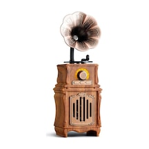 Çeşithane Mini Gramofon Bluetooth Hoparlör Retro Nostaljik Speaker Usb Tf Destekli