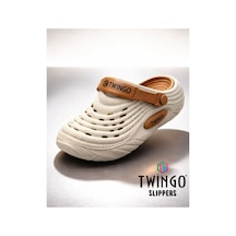 Twingo Günlük Ortopedik Lux Eva Terlik Unisex Ekru