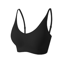 Papatya Lingerie 350110 Lazer Kesim Dikişsiz Pedli Ayarlanabilir Askılı İz Yapmayan Konforlu Günlük Sütyen Siyah - 829909175 Siyah