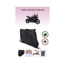 Siyah Arka Çanta Uyumlu Yamaha Xj 6 Diversion F Uyumlu Motosiklet Brandası Motor Örtüsü