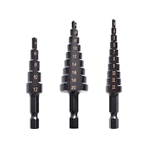 Hallow Hss Kobalt Kademeli Matkap Ucu Seti İnce Demir 3 Adet