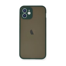 Apple Uyumlu iPhone 12 Mini Uyumlu Kılıf Montreal Silikon Kapak - Yeşil