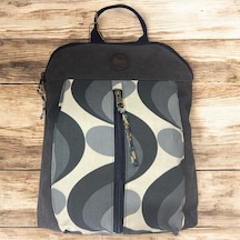 Vintage Kanvas Renkli Otantik Günlük Gezi Seyahat Sırt Çantası Lucas Bag 30 Cm X 37 Cm Siyah