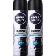 Nivea Spreydeo Invisible B&W Fresh Erkek Sprey Deodorant 2 x 150 ML
