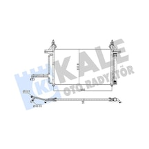 Kale 350575 Klima Radyatörü Kondanser Fıat Stilo 01 08 1.2 1.4 1.6 1.9 Jtd 46745840