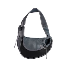 Pet Kedi Köpek Taşıyıcı Sırt Çantası Seyahat Tote Omuz Çantaları Örgü Sling Black L