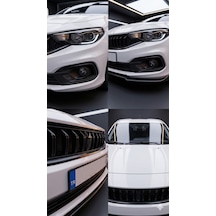 Fiat Egea 2020 Sonrası Bmw M Dizayn Ön Panjur Piano Black Işıksız Hb & Sedan Siyah