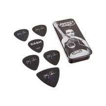 Jim Dunlop Jcpt01m Johnny Cash Memphis Pick Tin Medium 5 Adet Pen
