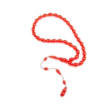 Burhan Sağlam Kapsül Kesim 11x8 Mm Sıkma Kehribar 37 Cm Sistem Püsküllü Tesbih Bs24401