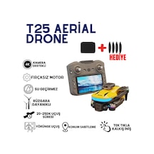 T25 Hd Aerial Kameralı, Fırçasız Motorlu, Katlanabilir Drone - 866727344