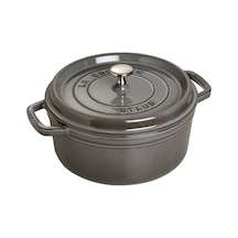 Staub Döküm Tencere Grafit Gri Yuvarlak 24 cm