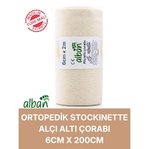 Alçı Altı Çorabı 6 Cm X 2 M, Pamuklu Esnek Medikal Stockinette