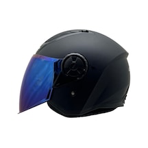 Aırflow 2 Mat Siyah Kask Mavi Cam