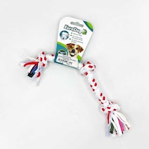 Eurodog - 164 - Diş İpi Üç Düğüm Kırmızı Beyaz Nokta - Edntrend - 15 Cm