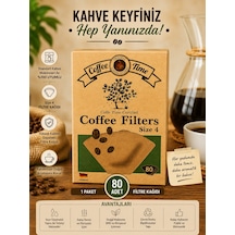 Kahve Filtre Kağıdı No:4 80'li Kahverengi