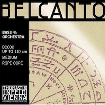 Thomastik Infeld Th-bc600 Kontrbas Tel Seti - Belcanto Üst Segment - Orchestra Series Çelik Halat Çekirdek Rope Core , Yay Arco Kullanımı İçin Optimize Edilmiş Hızlı Tepki, Karanlık Tını Uyum: 3/4 Ve 4/4 Kontrbaslar Orkestra Akordu