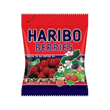 Haribo Yumuşak Şeker 80g Berries - Meyveli Lezzet 3'li Ekonomik Paket - 3 Adet Tarı