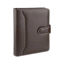 Organizer Ajanda Tarihsiz Kareli 17x22 CM - Kahve Kahverengi