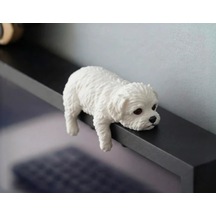 Sevimli Maltipoo / Teriyer Köpek Dekoratif Masa Ve Monitör Kenarı Figürü