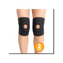 Quanzhou Menisküs İçin Medikal Dizlik Patella Ligament Destekli Termojelli Dizlik 1 Çift / Siyah
