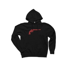 Red Dead Redemption 2 Guns Siyah Kapşonlu Sweatshirt Hoodie Siyah