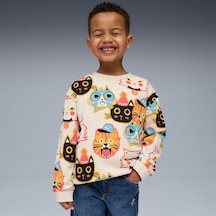 Puma Moody Cat Crew Çocuk Bisiklet Yaka Sweatshirt Çok Renkli