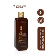 Pure With Tanning Oil Nemlendirici Besleyici ve Yoğun Bronzlaştırıcı Yağ SPF20 150 ML
