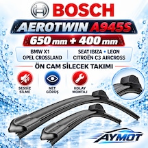 Bosch Aerotwin A945s 650/400 Mm Ön Silecek Bmw X1 İx1 Crossland Ibiza Leon Tucson C3 Aircross