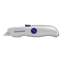 Workpro Wp213007 Alüminyum Gövde Otomatik Geri Çekilebilir Rötuş Maket Bıçağı