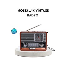 Hubrendy Tekno Dekoratif Vintage Radyo Klasik Görünüm, Modern Fonksiyon Ve Uzun Ömürlü Kullanım