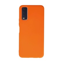 Vivo Y11s Kılıf Nano İçi Kadife Silikon - Turuncu 0.2M-Çok Renkli
