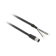 Ercontec Erf12-fs4c-15bpvc ,düz/m12-4pin/dişi Pvc-15mt Sensör Kablo