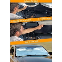 Volkswagen Polo 1.4 85 Pulse Araca Uygun Oto Güneşlik Oto Ön Cam Güneşliği Şemsiye Oto Güneşlik